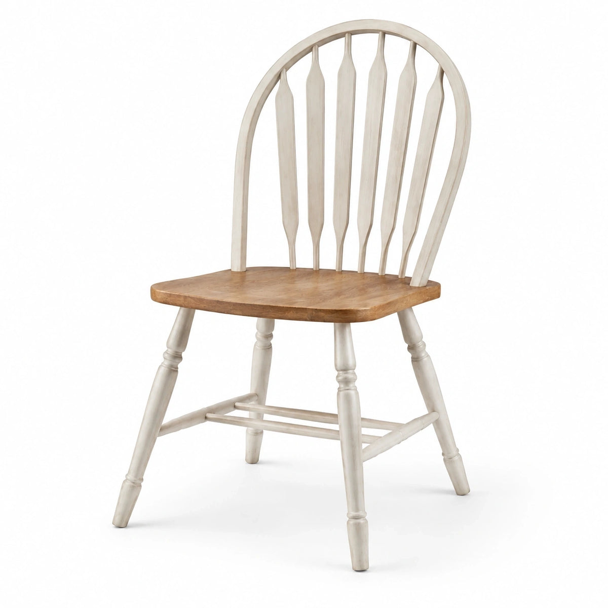 Chaise de salle à manger 48 x 53 x 100 cm en bois beige et naturel style classique
